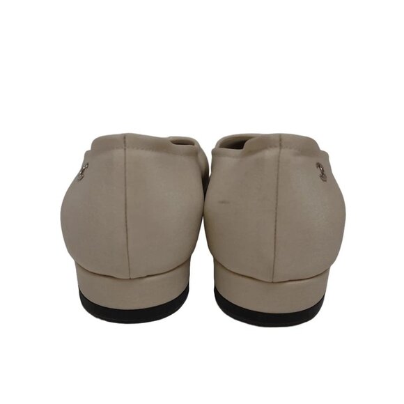 CHANEL - Cream Black Chemical Fiber Women's Pumps 332-051725 - Picture 3 of 6